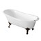 Aqua Eden Clawfoot Bathtubs, 66.94 L, 30.69 W, White/Oil Rubbed Bronze, Cast Iron VCT7D673122ZB5 - alternate 1